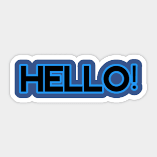 Hello Horizons Sticker